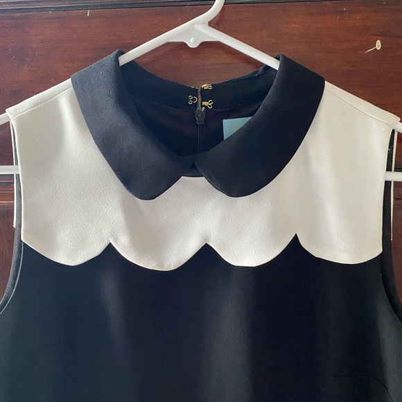 Scalloped Peter Pan Collar Dress - Picture 2 of 4